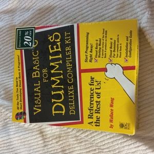 VISUAL BASIC 6 For Dummies Deluxe Compiler Kit 2-Book Set by Wallace Wang New